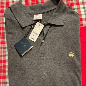 NWT Brooks Brothers Golden Fleece Polo Grey XL